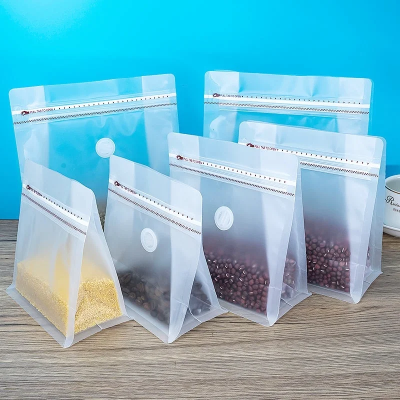 TP-S1FB-1 Custom Matt Black Coffee Beans Packaging Bags - Premium Aluminum Foil with Degassing Valve 11